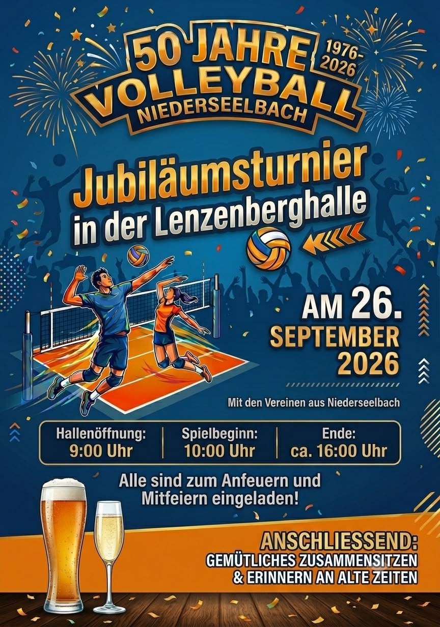 Flyer 50 Jahre Volleyball